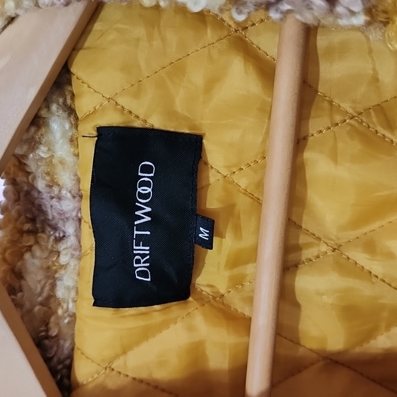 Driftwood Mustard Jenny Sherpa Coat - Picture 6 of 6